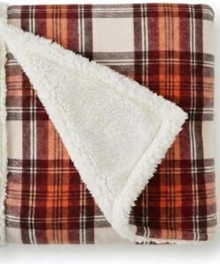 Eddie Bauer Sherpa Reverse Throw Blanket 50x60