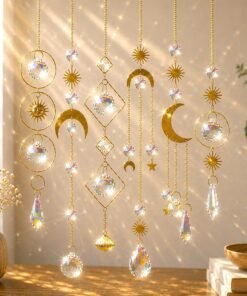 Colorful Crystal Suncatcher Hanging Chain Decor