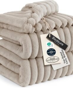 Bedsure Soft King Size Beige Blankets