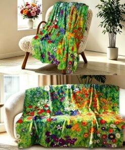 Vimorco Floral Throw Blanket for Cozy Home