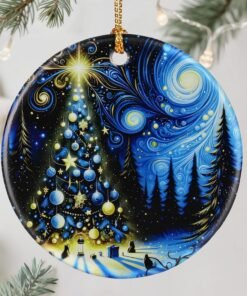 Starry Night Christmas Ornament Perfect Holiday Decor