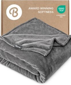 Luxury Microplush Fleece Blanket Twin Grey